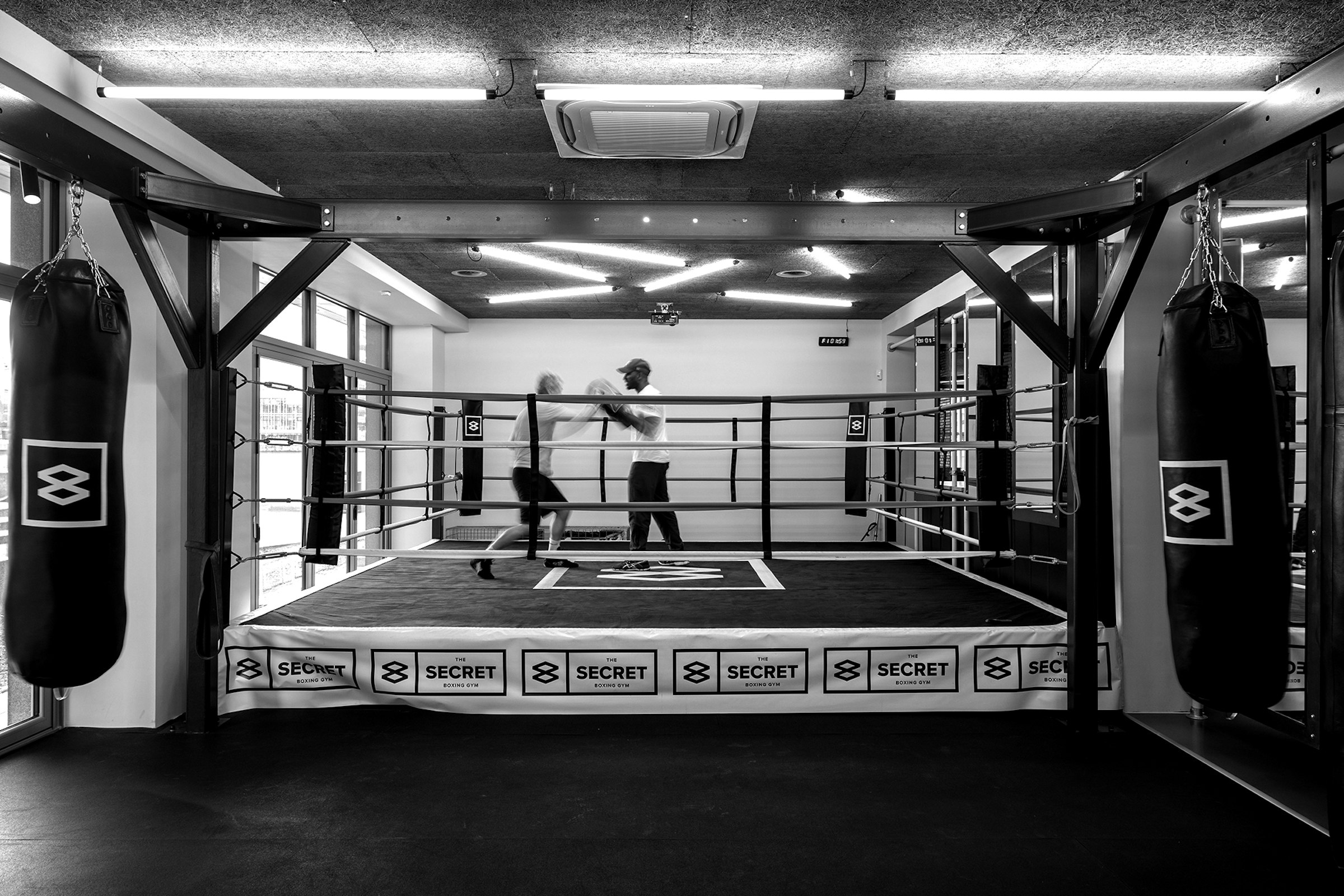 Multipurpose boxing ring space