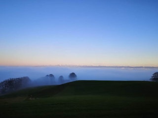Belle même par temps de brouillard matinal...