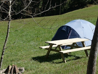 Du kannst dein eigenes Zelt aufschlagen...