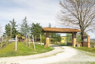 This is the entrance to the Cascina, while the entrance for the camp is on the right.