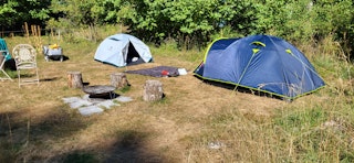 l'emplacement des tentes