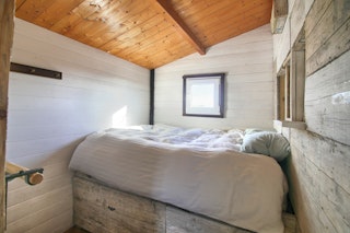 Camera da letto all'interno della cabina