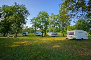 The space for vans and campers