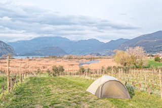 Der Zeltplatz im Camp