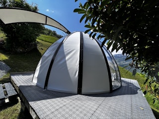 The gift idea a bubble overnight stay high above Lake Walen